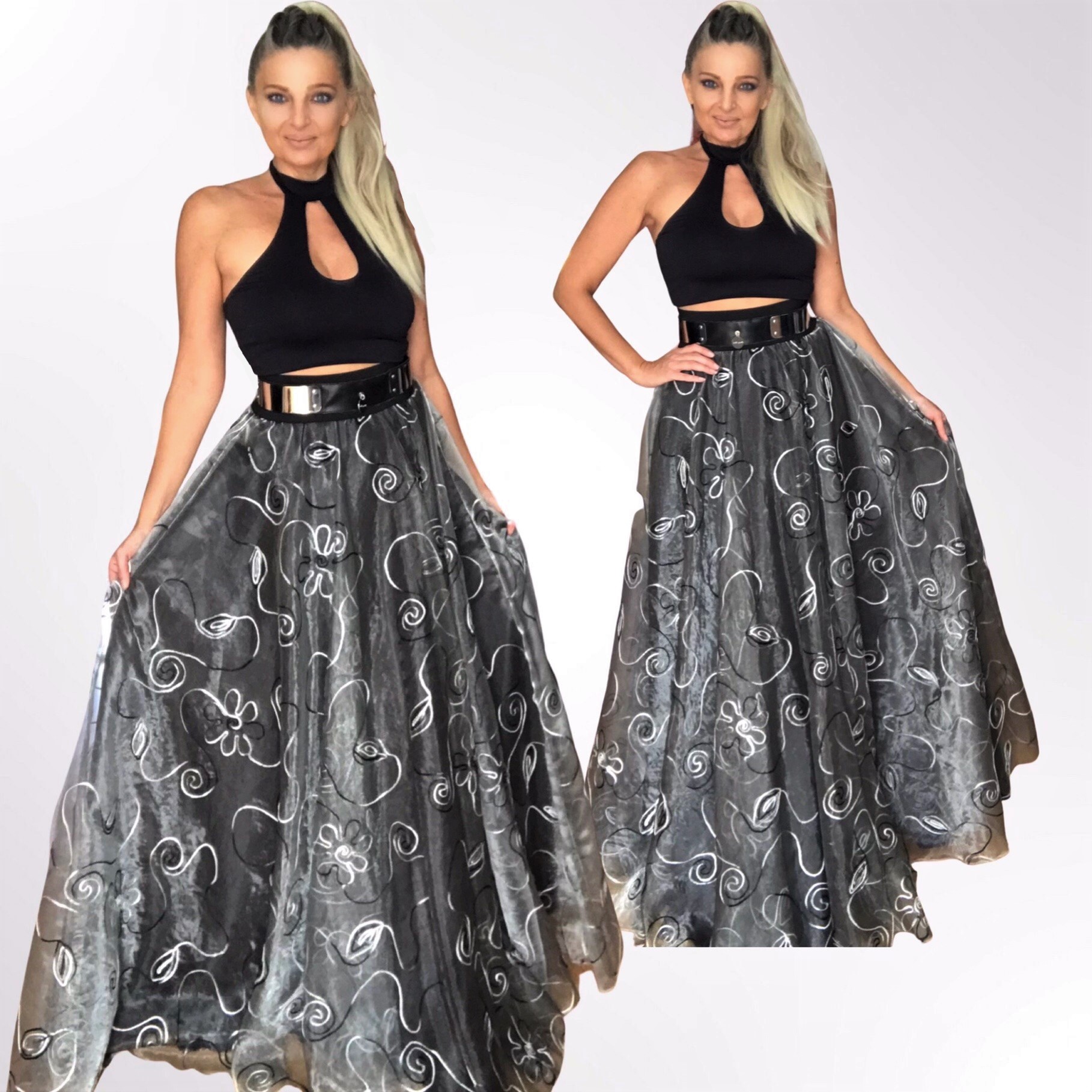 Dlouhá společenská sukně BOROS SK-L-ORG 04